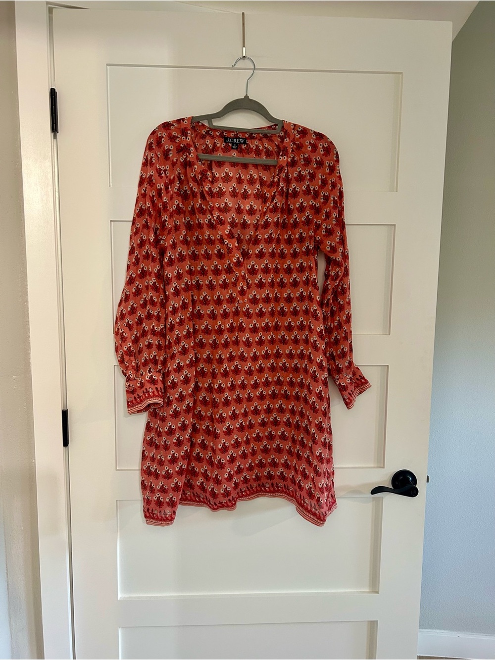 JCrew Printed Long Sleeve Tunic Dress
Size Medium